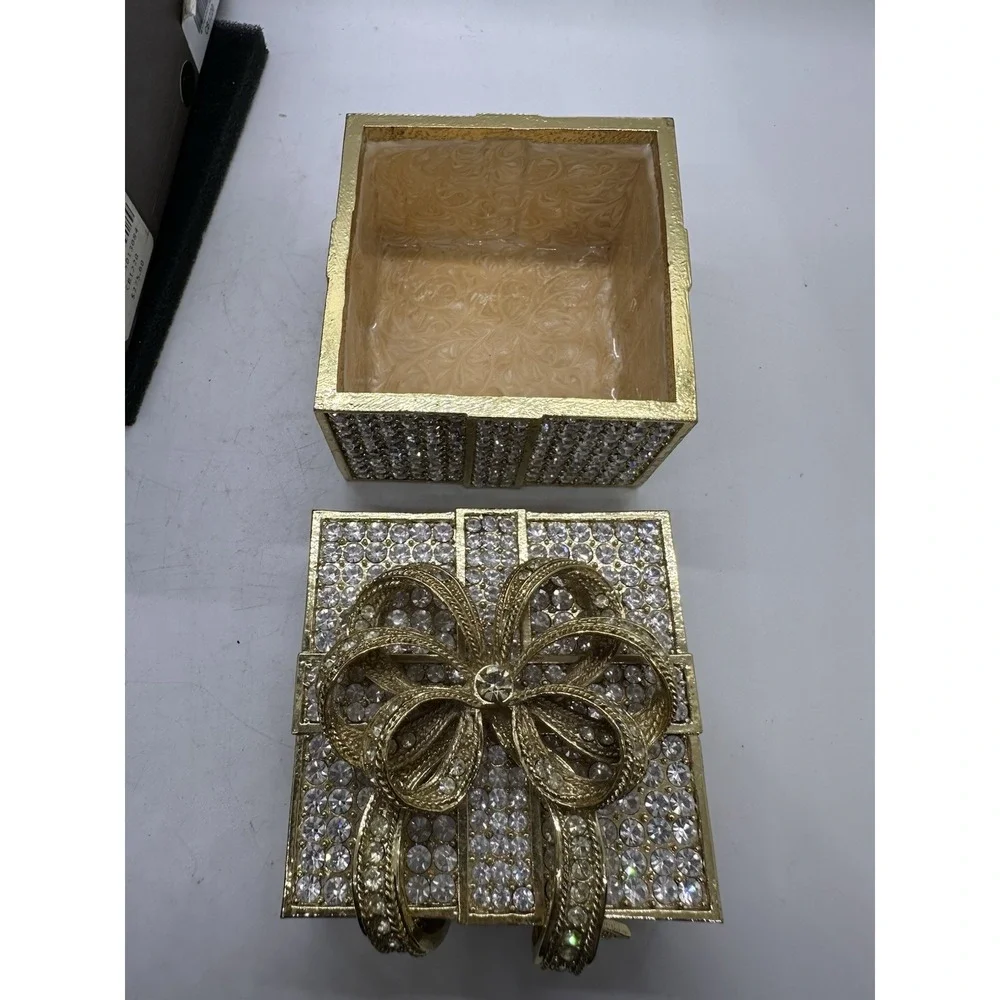 Olivia Riegel CB1220 Crystal Pavé Gift Box Jeweled Trinket Box w/ Original Box